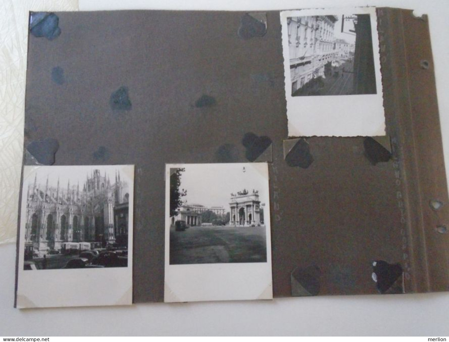 D202128  Old Photos  ITALIA 1930's  MILANO   Lombardia  Lot of 12 photos