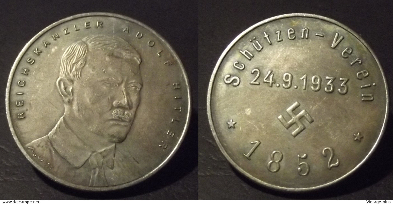 GERMANIA 3° REICH MONETA COMMEMORATIVA SCHUTZEN VEREIN 1933 - HITLER - ALLEMAGNE - DEUTSCHLAND - COD: MM56 - Sonstige & Ohne Zuordnung