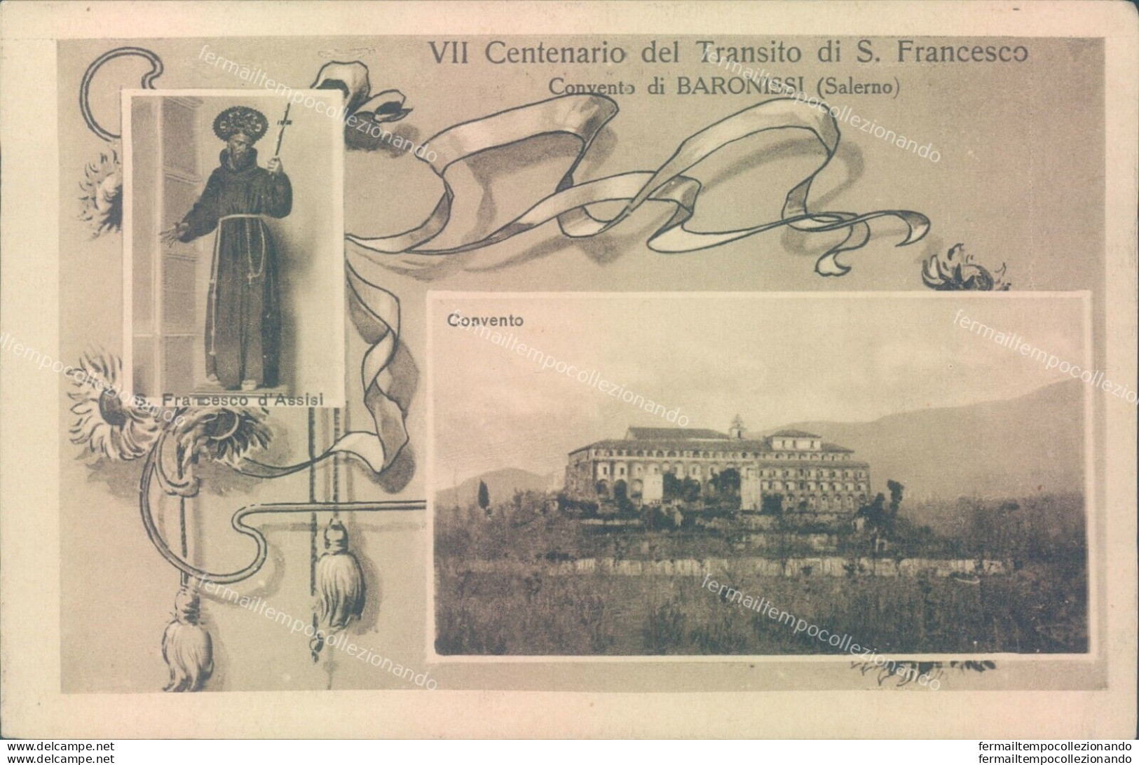 O713 Cartolina Baronissi Cartolina Ricordo Del VII Centenario Prov Di Salerno - Salerno