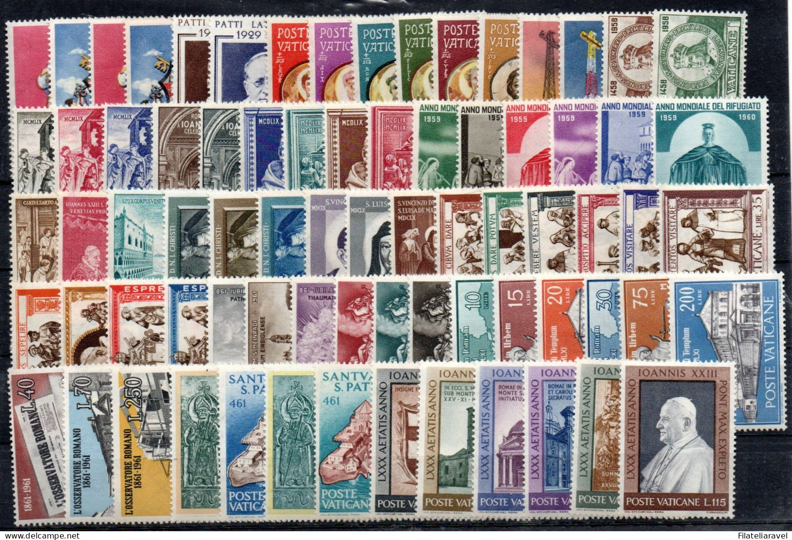 VATICANO - 1958/1963 - " Giovanni XXII  " . Papato Completo Come Da Foto, Gomma Integra - Unused Stamps