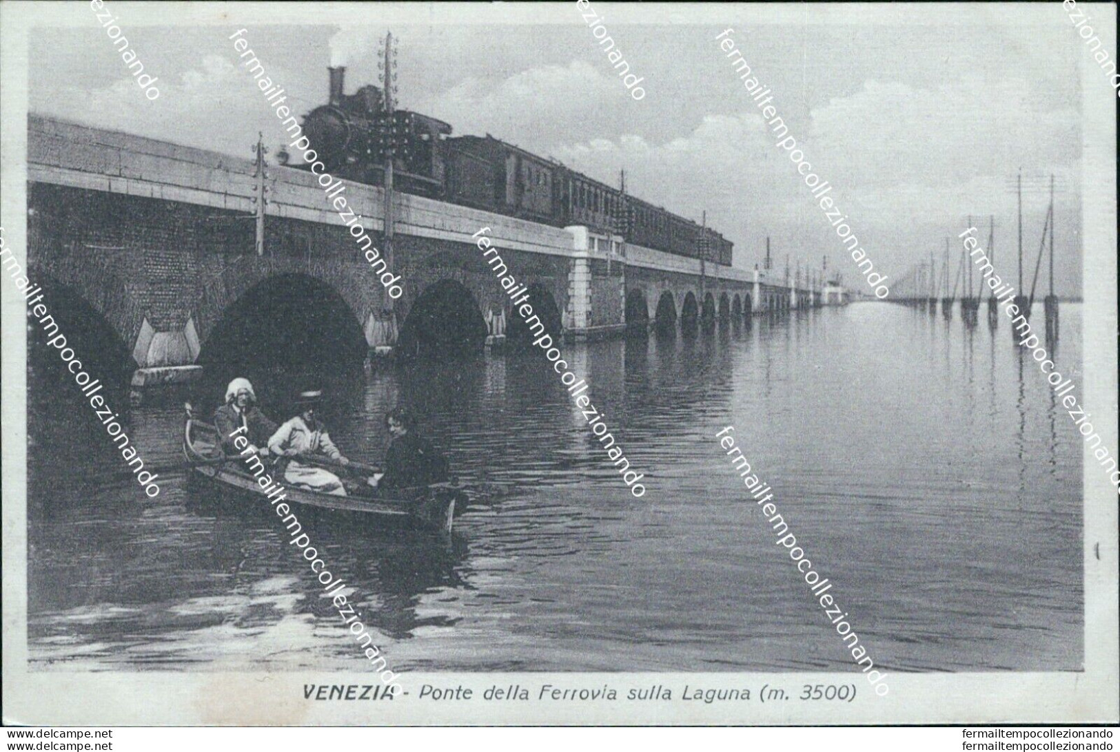 Bc148 Cartolina Venezia Citta' Ponte Della Ferrovia Sulla Laguna Veneto - Venezia (Venedig)