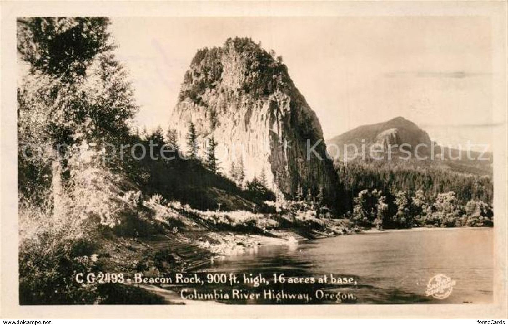 42960698 Oregon_US-State Beacon Rock Columbia River Highway - Other & Unclassified