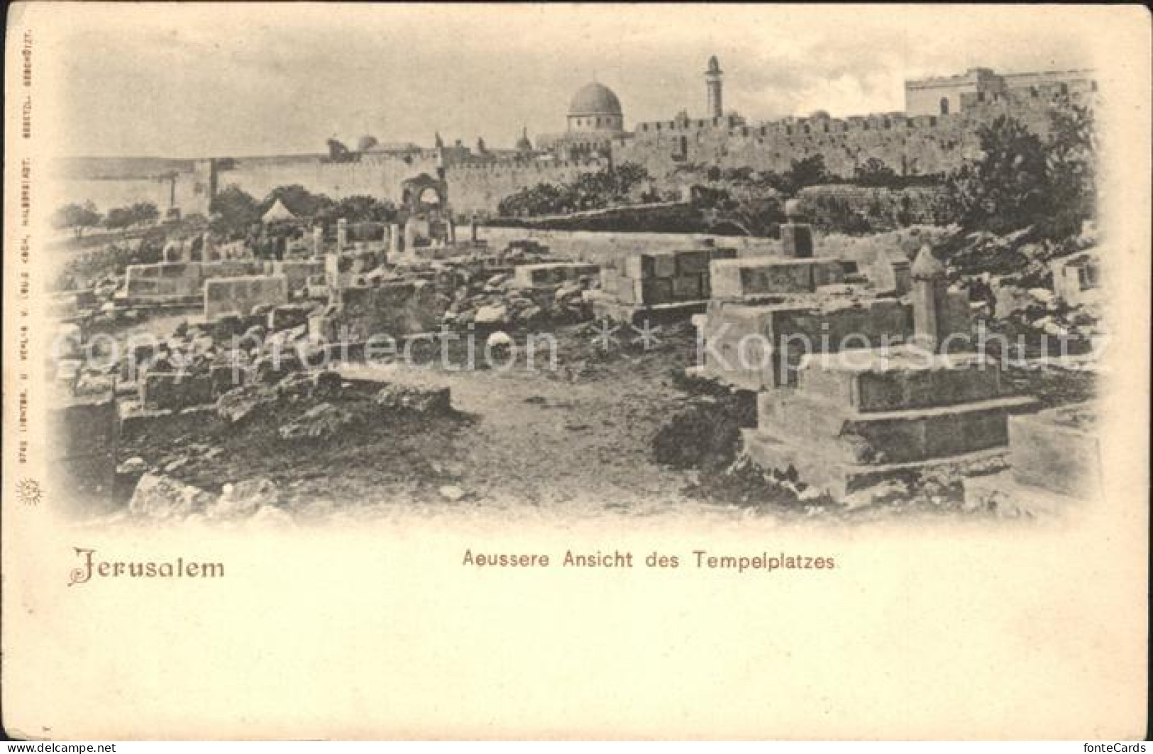 42923501 Jerusalem Yerushalayim Tempelplatz Von Aussen Israel - Israël