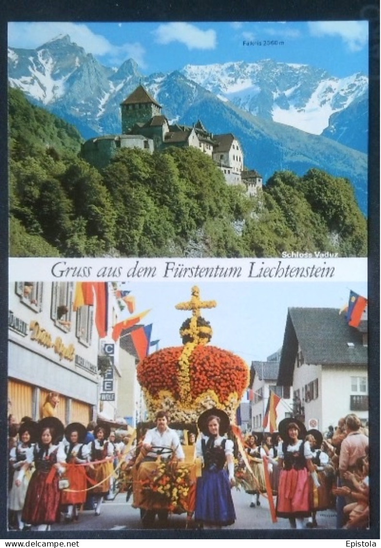 ► Cpsm  Carnaval Gruss Aus Dem Furstentum Liechtenstein ( Char Couronne ) - Liechtenstein