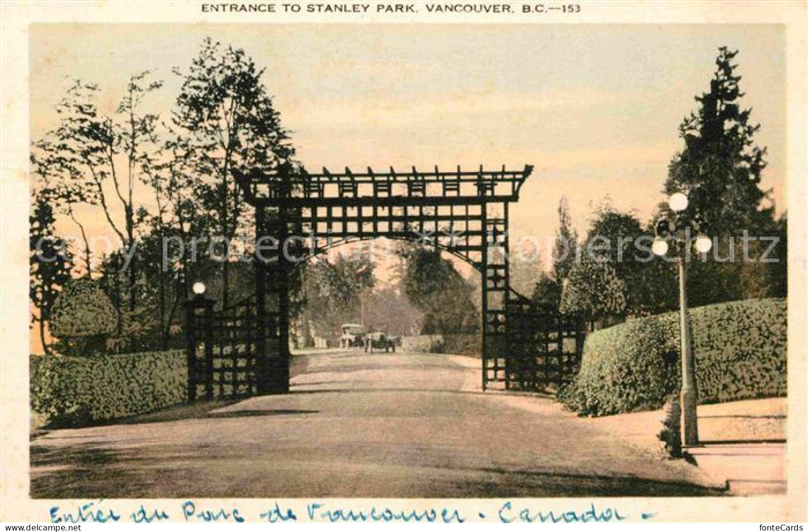 42737168 Vancouver British Columbia Entrance To Stanley Park Vancouver - Ohne Zuordnung