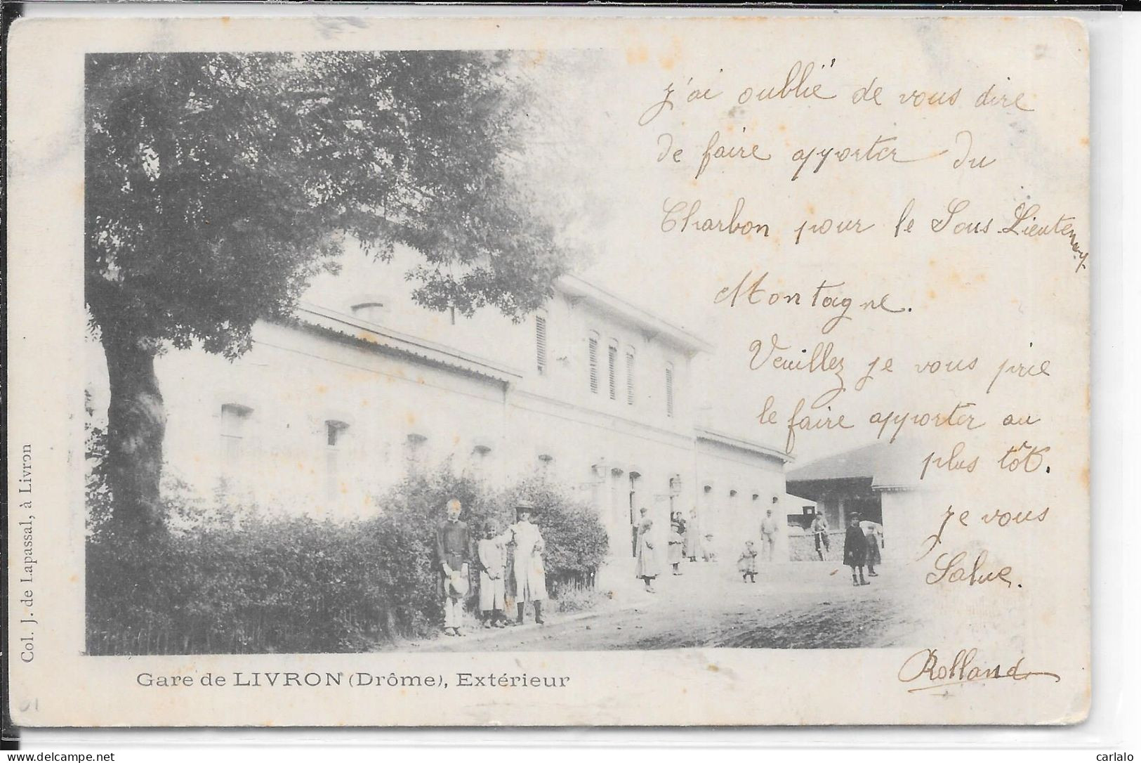 Cpa LIVRON Gare Pécurseur 1903 - Livron
