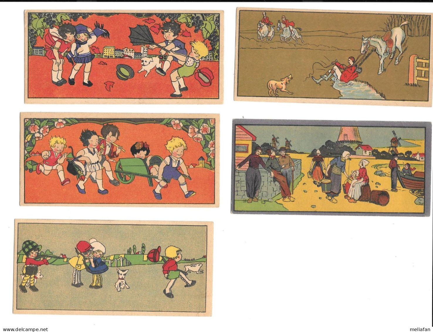 KB061 - CHROMOS CHAUSSURES ANDRE - JEUX D'ENFANTS - CHEVAUX - SCENE HOLLANDAISE - Other & Unclassified