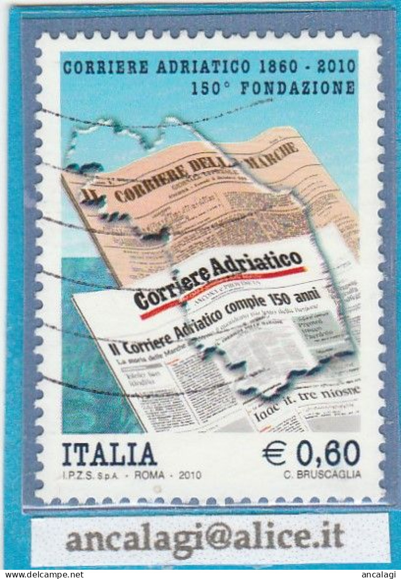 USATI ITALIA 2010 - Ref.1171 "CORRIERA ADRIATICO" 1 Val. - - 2001-10: Oblitérés