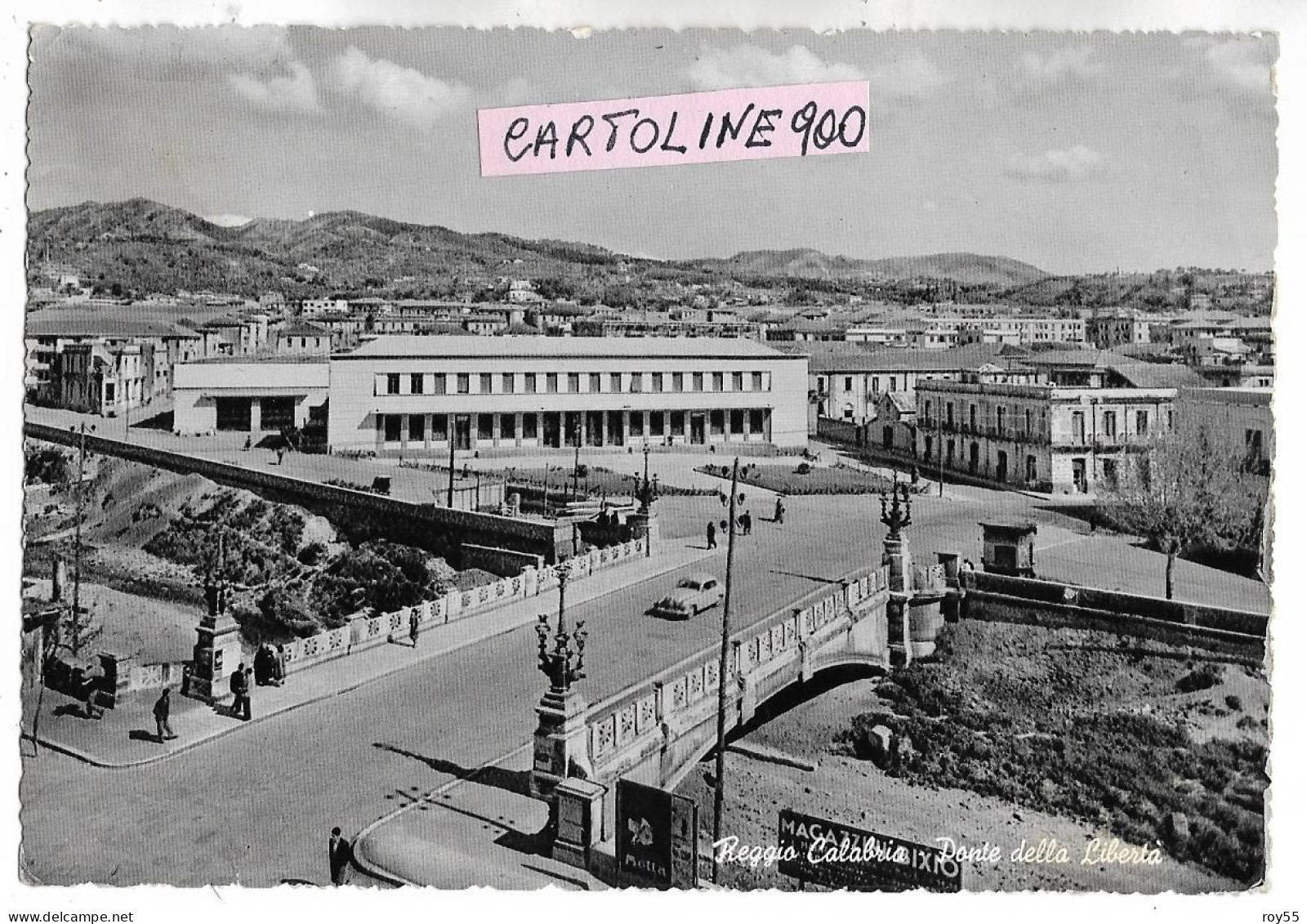 Calabria-reggio Calabria Quartiere S.caterina S.brunello Ponte Della Liberta'differente Veduta Anni 50 (v.retro) - Reggio Calabria