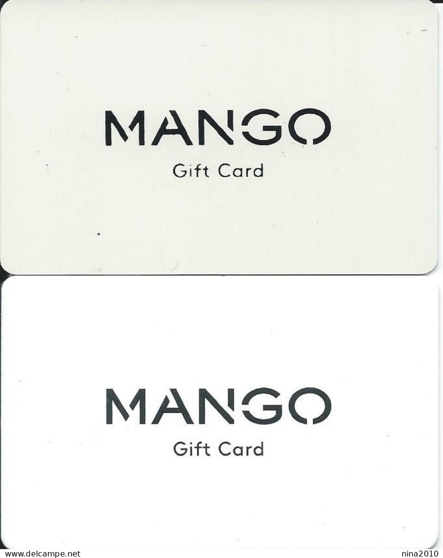 Carte Cadeau - Mango * 2   - Voir Description -  GIFT CARD /GESCHENKKARTE - Gift Cards