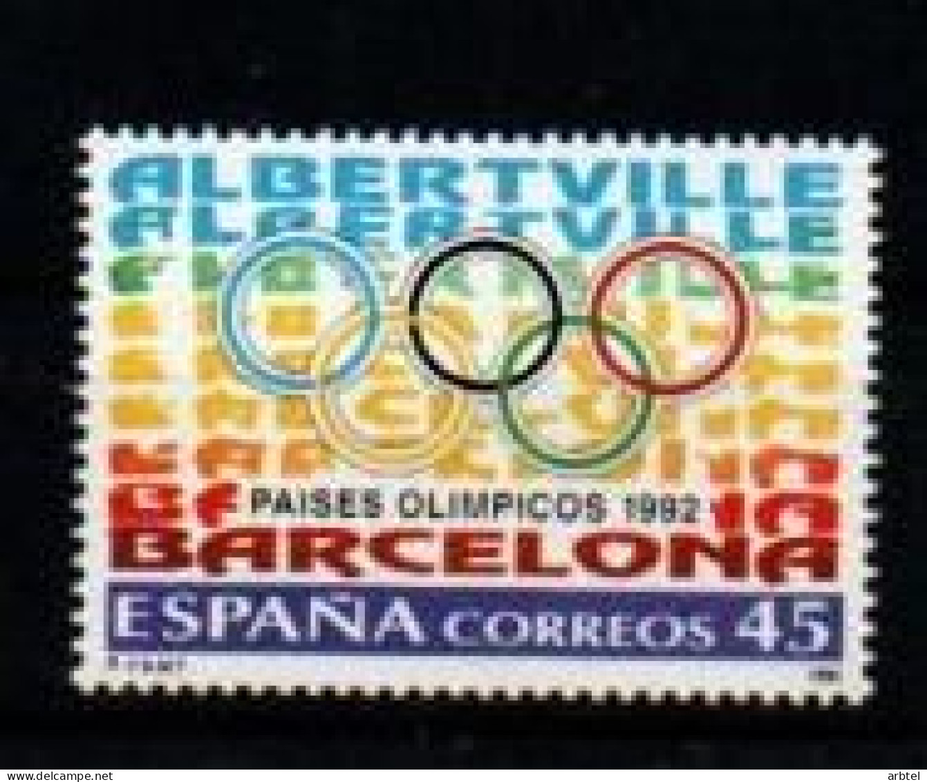 ESPAÑA EMISION CONJUNTA CON FRANCIA PAISES OLIMPICOS BARCELONA 92 ALBERTVILLE - Summer 1992: Barcelona