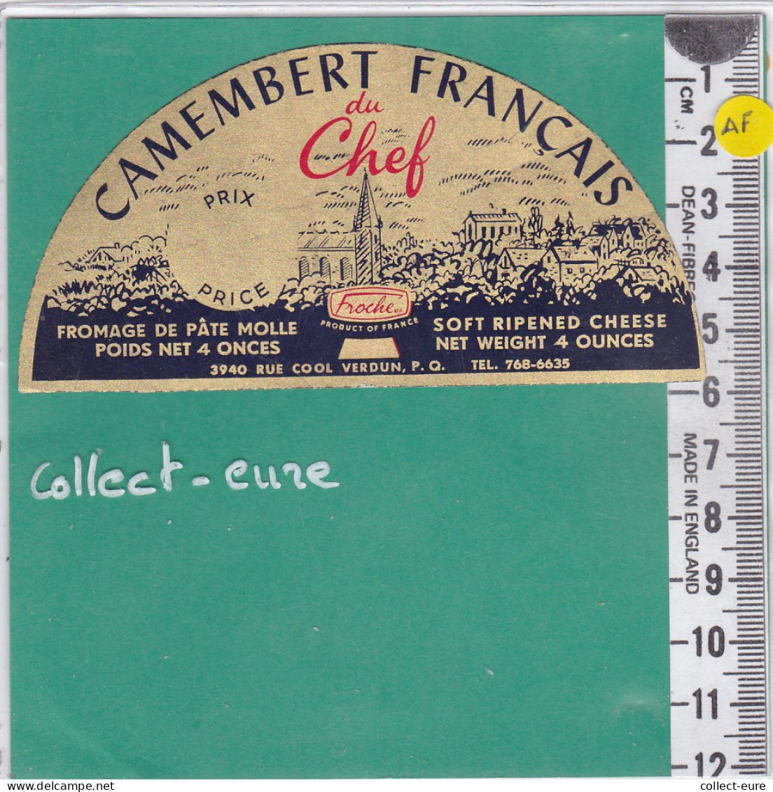 C1163 FROMAGE DEMI CAMEMBERT FRANCAIS CHEF  - Formaggio