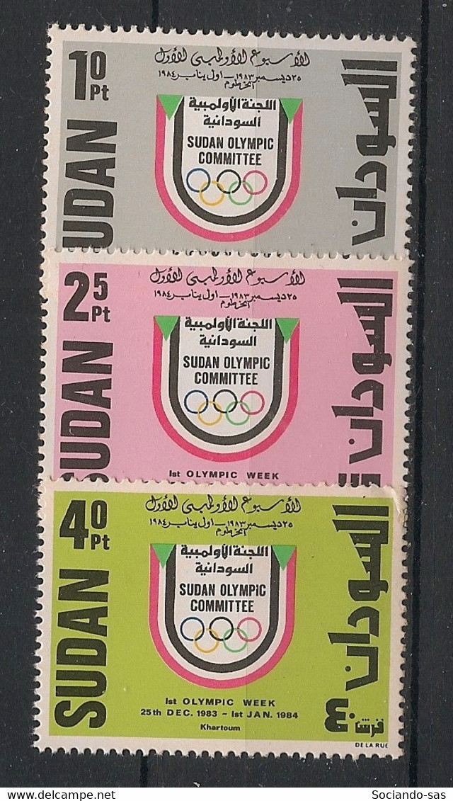 SOUDAN - 1984 - N°YT. 335 à 337 - Olympics - Neuf Luxe ** / MNH / Postfrisch - Soudan (1954-...)