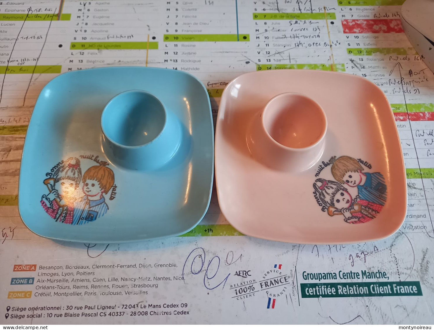 Coquetier " Bonne Nuit Les  Petits "  Made In France - Oggetti 'Ricordo Di'