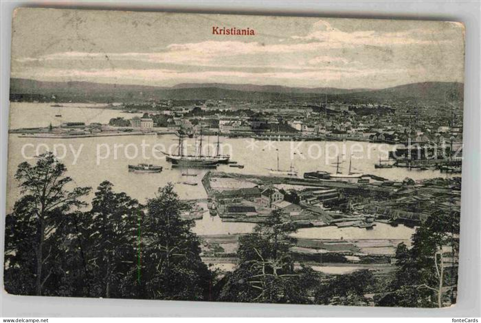 42727652 Kristiania  Fjord Oslo Norge  Panorama   - Norvège