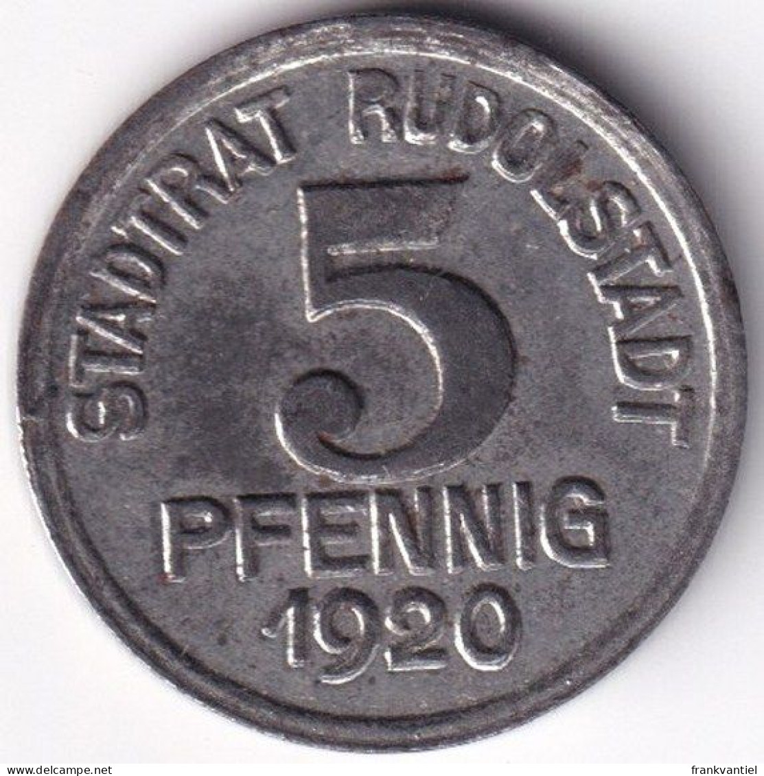 Rudolstadt F#457.7 5 Pfennig 1920 - Sonstige & Ohne Zuordnung