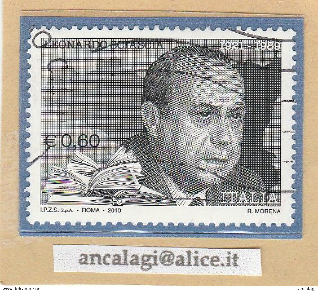 USATI ITALIA 2010 - Ref.1173 "LEONARDO SCIASCIA" 1 Val. - - 2001-10: Used