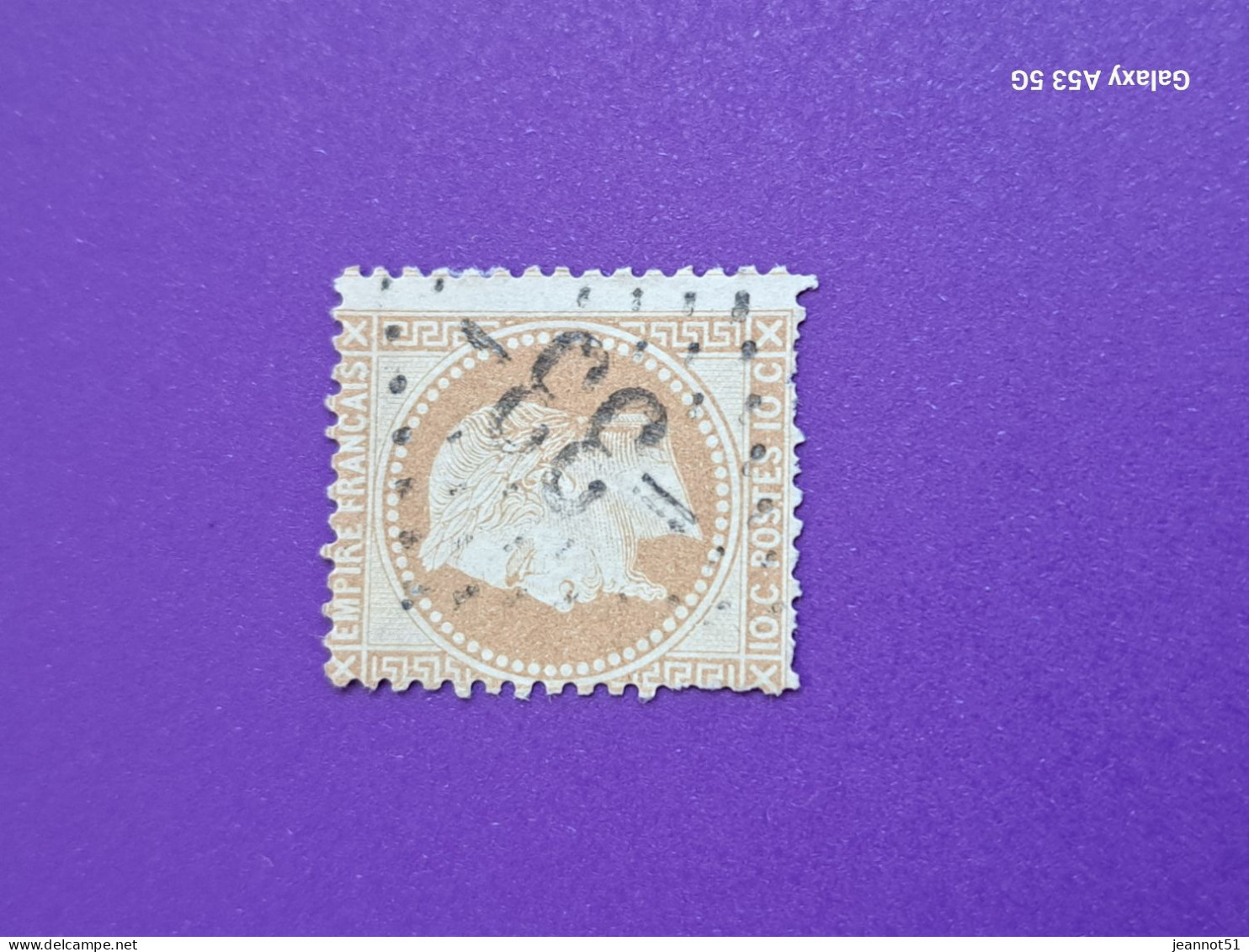 Sur Timbre N° 28A , Belle Oblitération GC - 1863-1870 Napoléon III Lauré