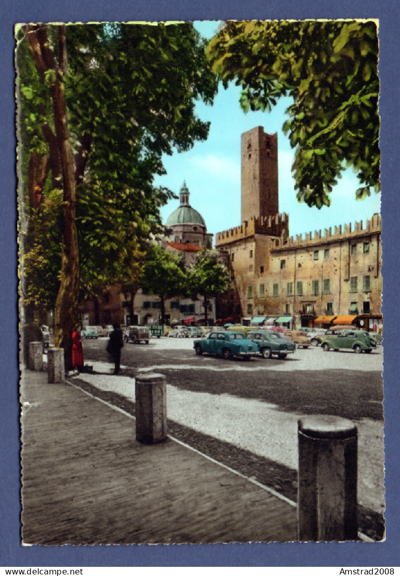 1963 - MANTOVA - PIAZZA SORDELLO E TORRE DELLA GABBIA -  ITALIE - Mantova