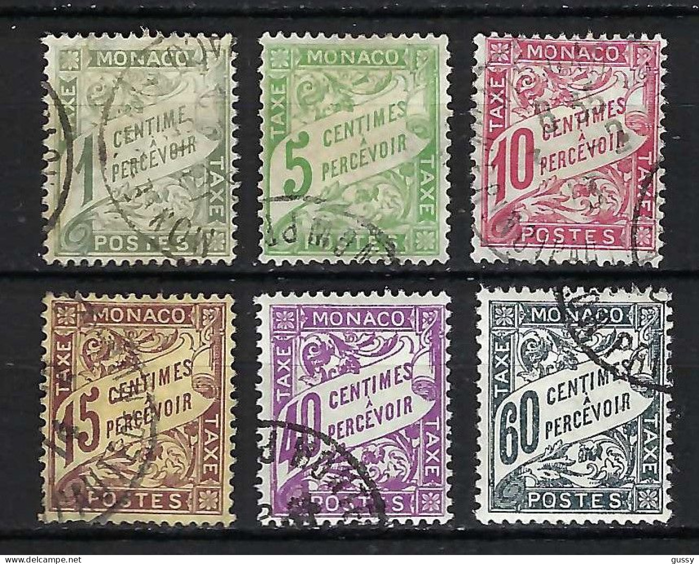 MONACO Taxe 1905-43:  Lot D' Obl. - Postage Due