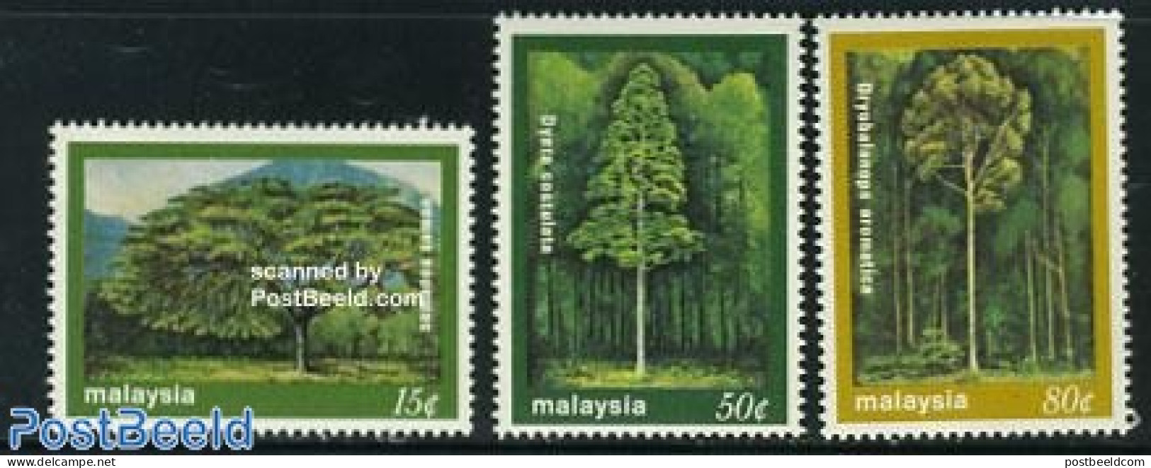 Malaysia 1981 Trees 3v, Mint NH, Nature - Trees & Forests - Rotary, Lions Club