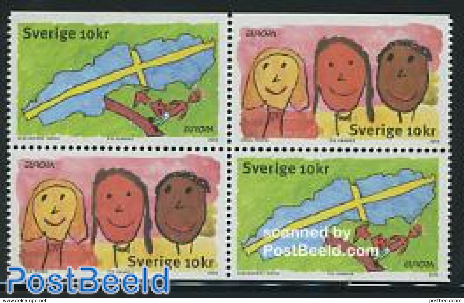 Sweden 2006 Europa 4v, Mint NH, History - Europa (cept) - Art - Children Drawings - Nuovi