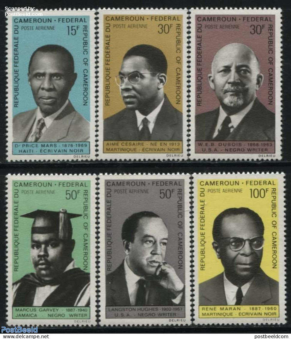 Cameroon 1969 Authors 6v, Mint NH, Art - Authors - Ecrivains