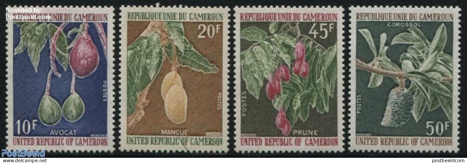 Cameroon 1973 Fruits 4v, Mint NH, Nature - Fruit - Fruit