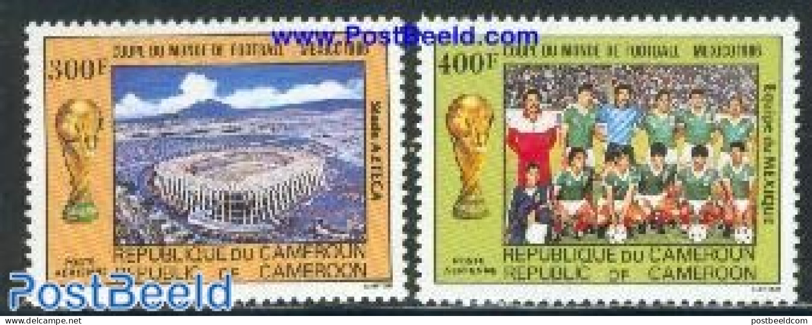 Cameroon 1986 World Football Games Mexico 2v, Mint NH, Sport - Football - Cameroun (1960-...)