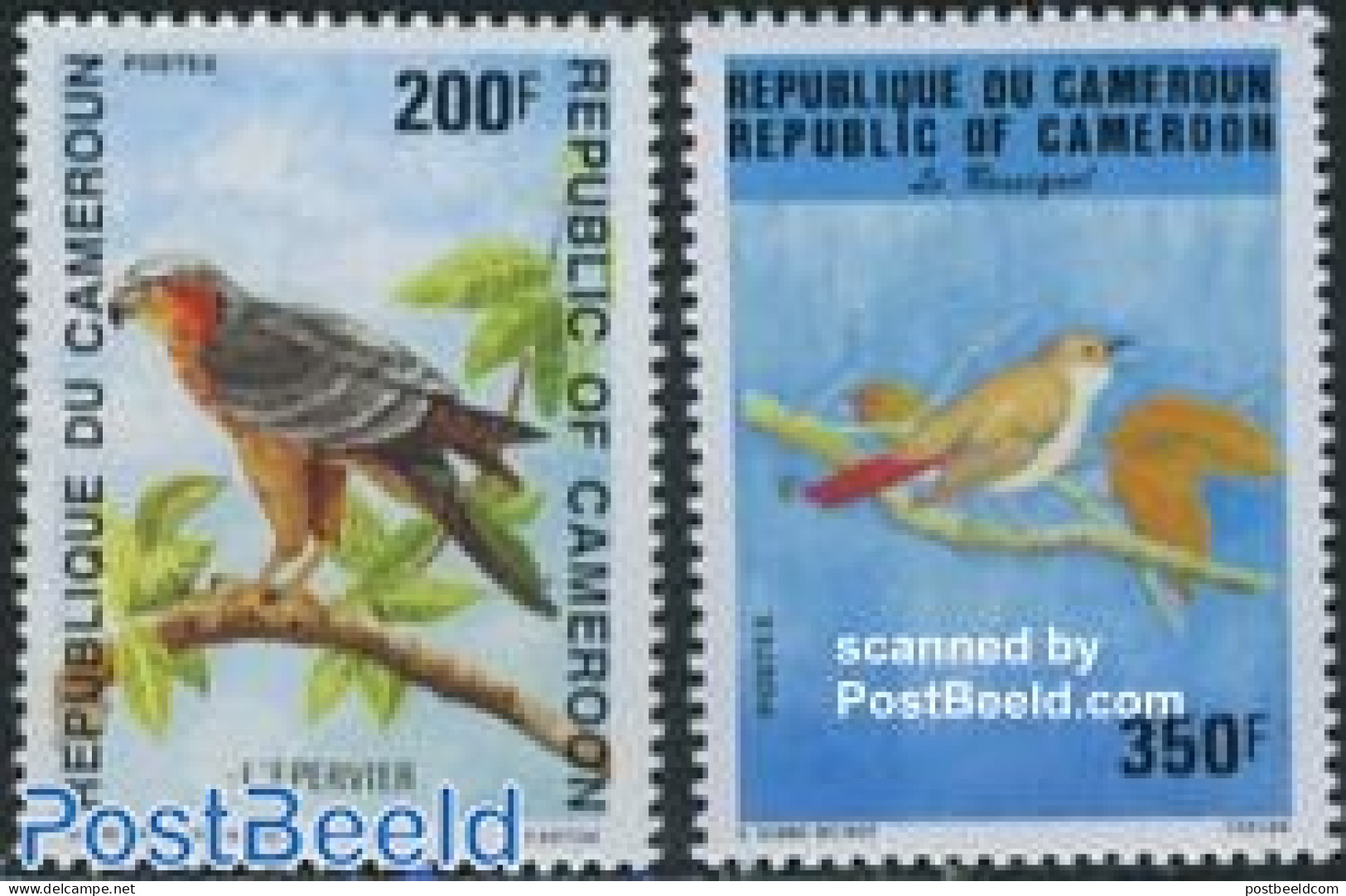 Cameroon 1992 Birds 2v, Mint NH, Nature - Birds - Kamerun (1960-...)