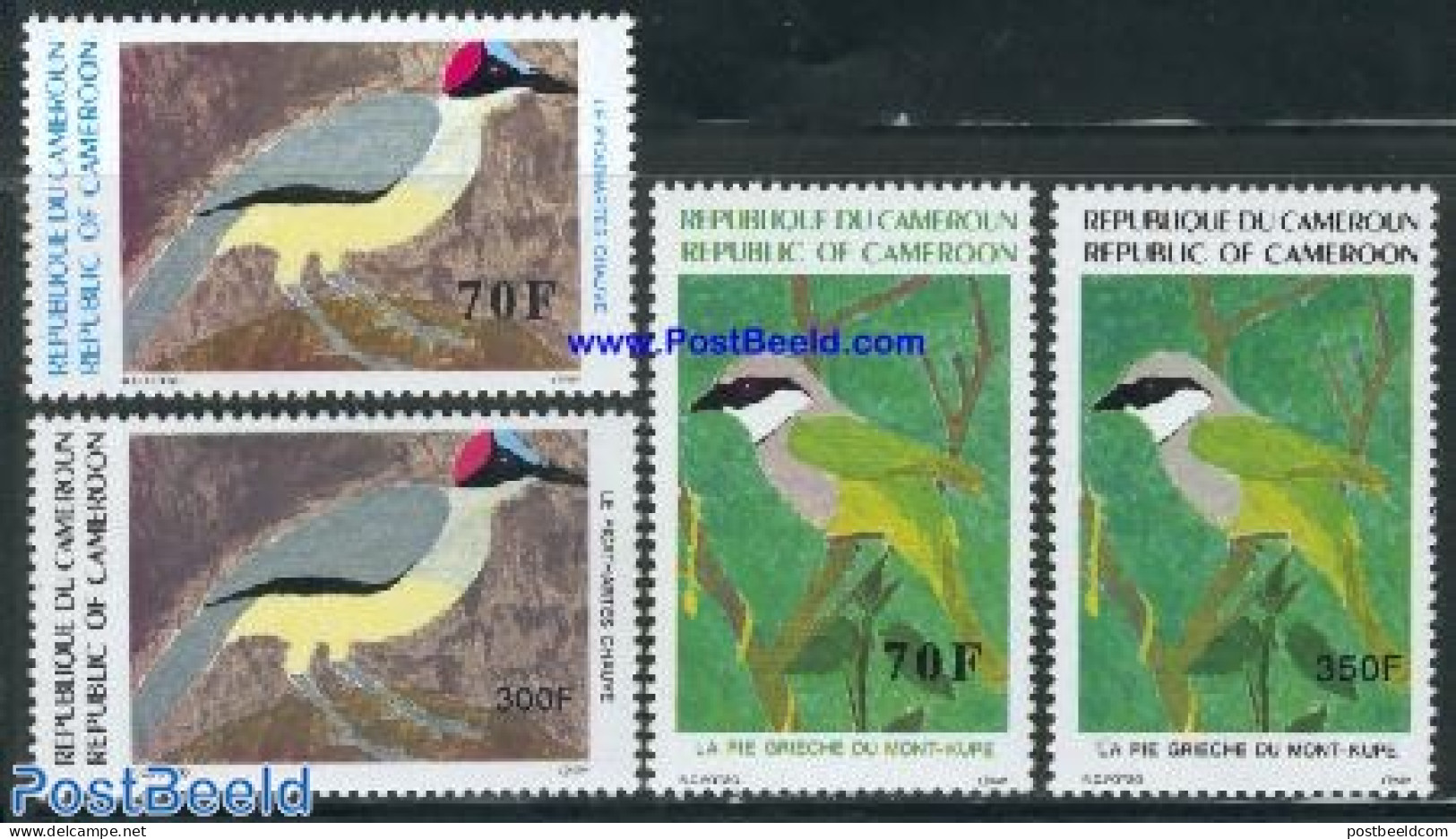 Cameroon 1991 Birds 4v, Mint NH, Nature - Birds - Cameroon (1960-...)