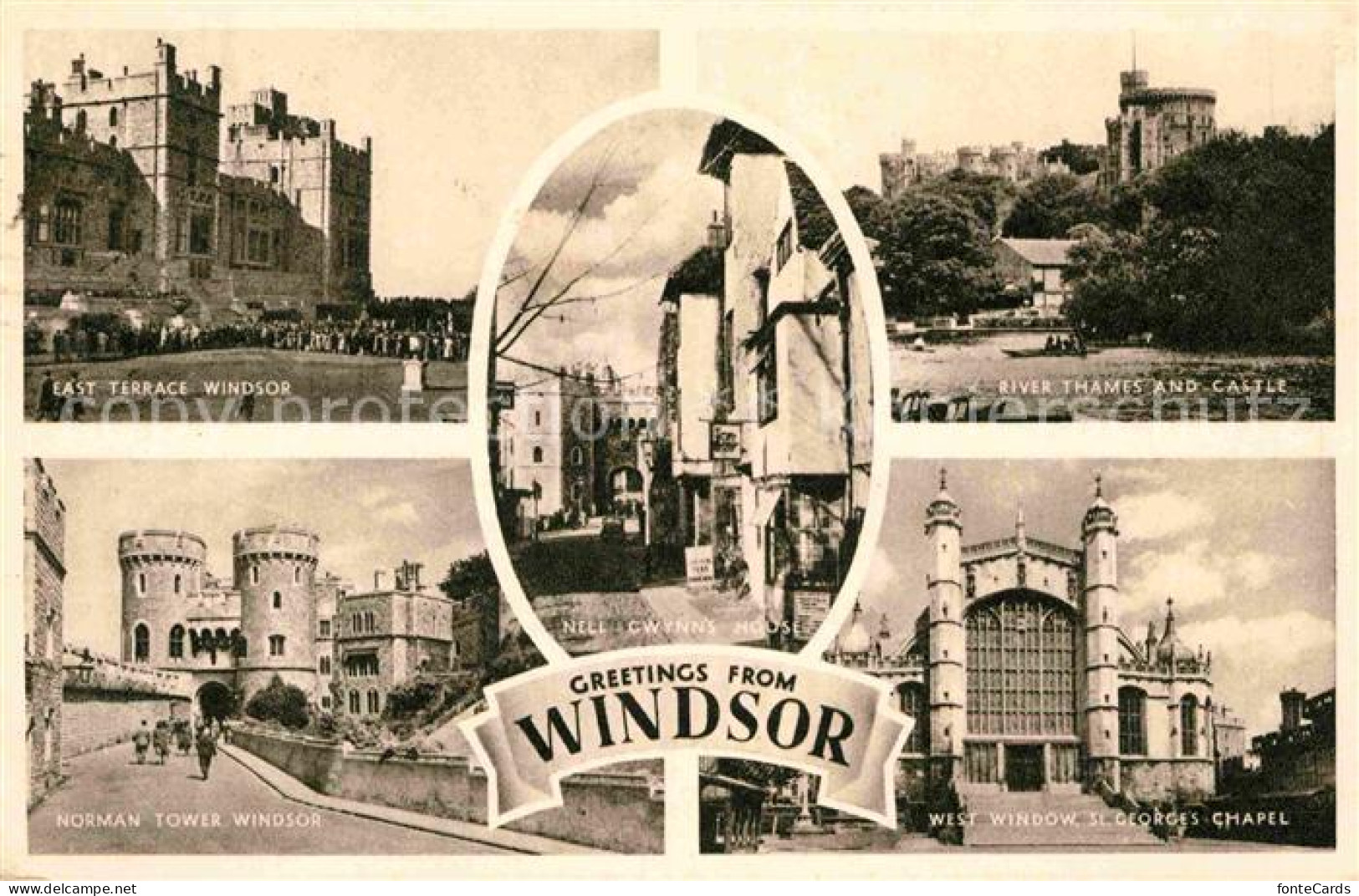 42717947 Windsor Berkshire East Terrace River Thames And Castle Norman Tower St  - Sonstige & Ohne Zuordnung