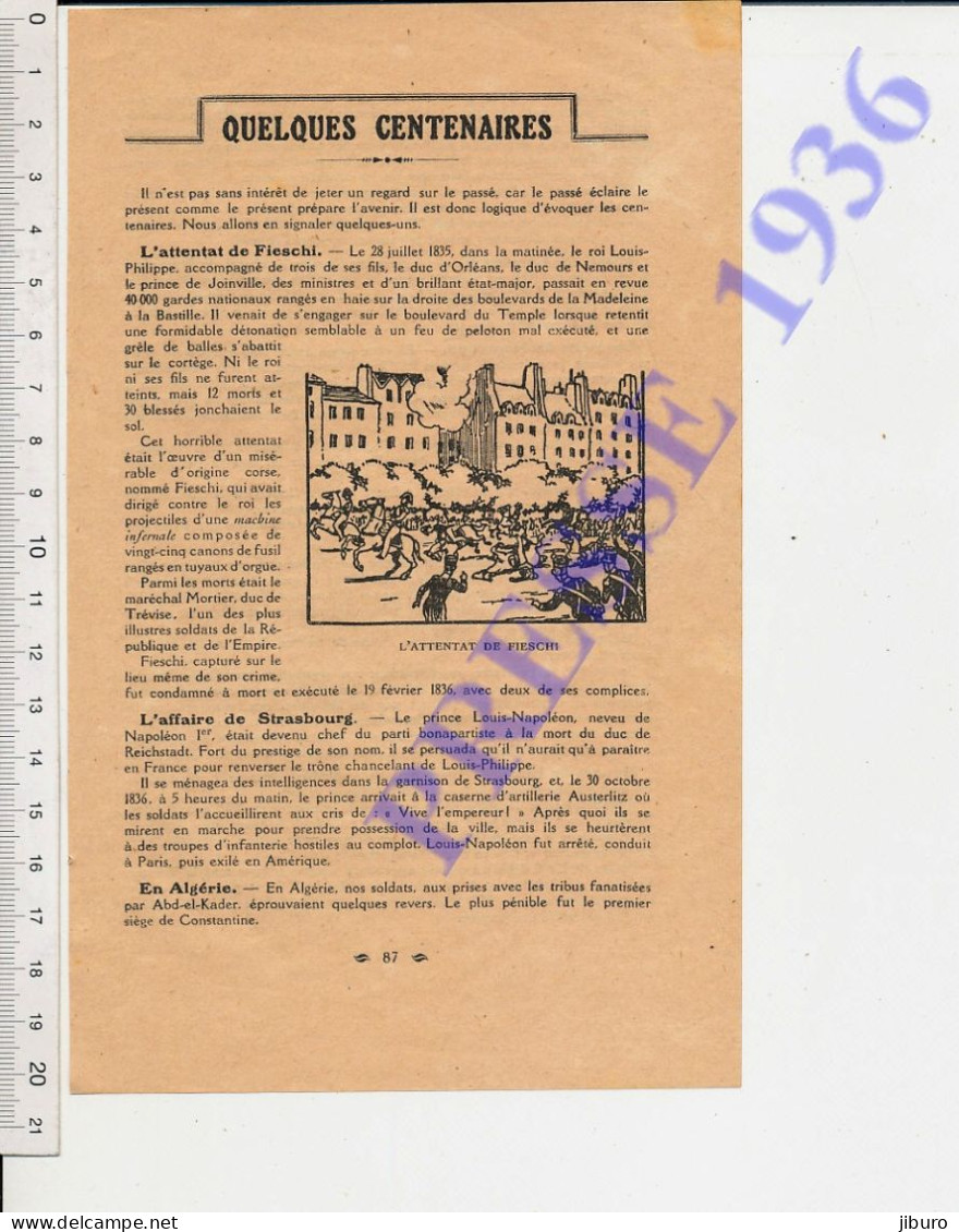 2 Vues 1936 Attentat De Fieschi Paris - Non Classificati