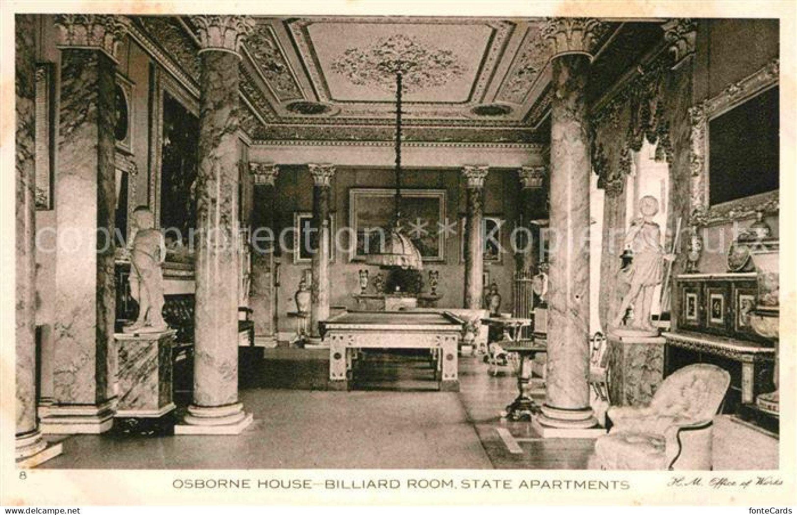 42716271 Osborne Isle Of Wight Osborne House Billiard Room State Apartments Isle - Autres & Non Classés