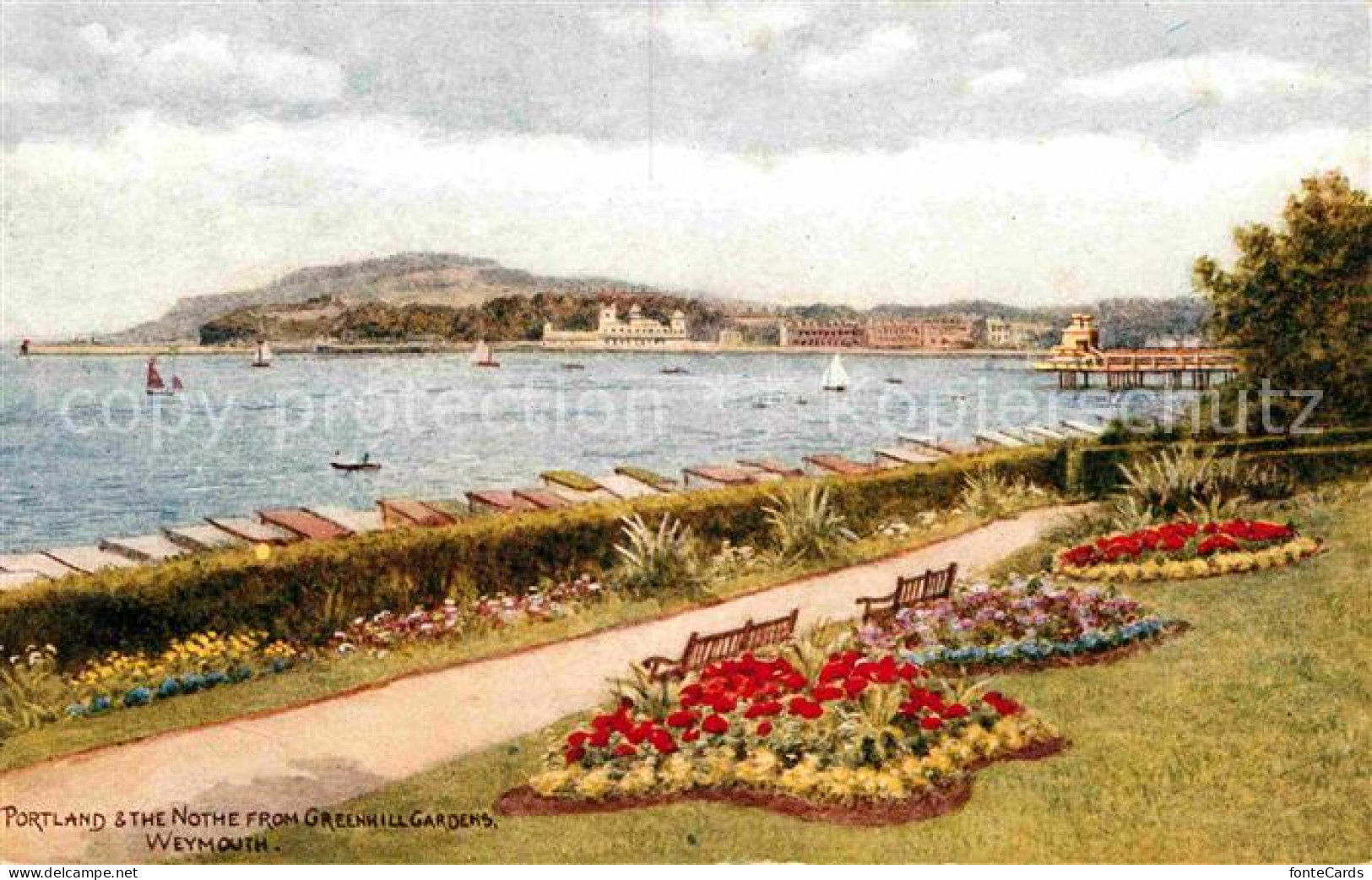 42716259 Weymouth Dorset Portland And The Note From Greenhill Gardens Weymouth A - Other & Unclassified