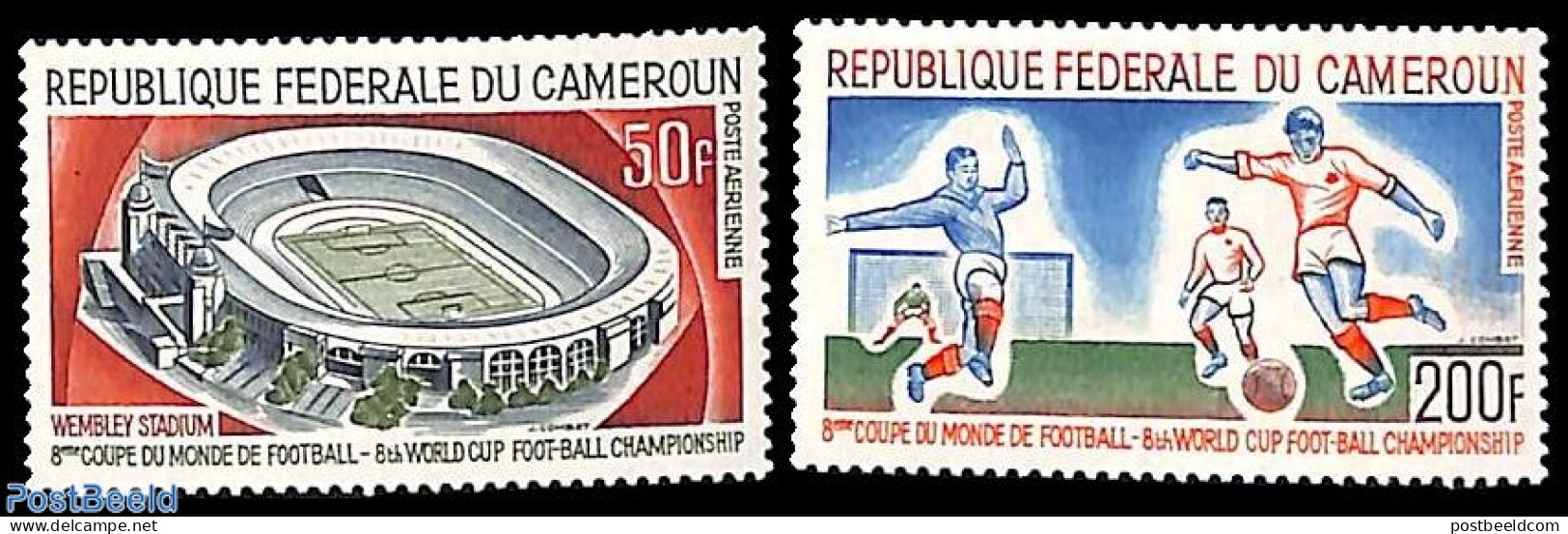 Cameroon 1966 Football Games 2v, Mint NH, Sport - Football - Camerún (1960-...)