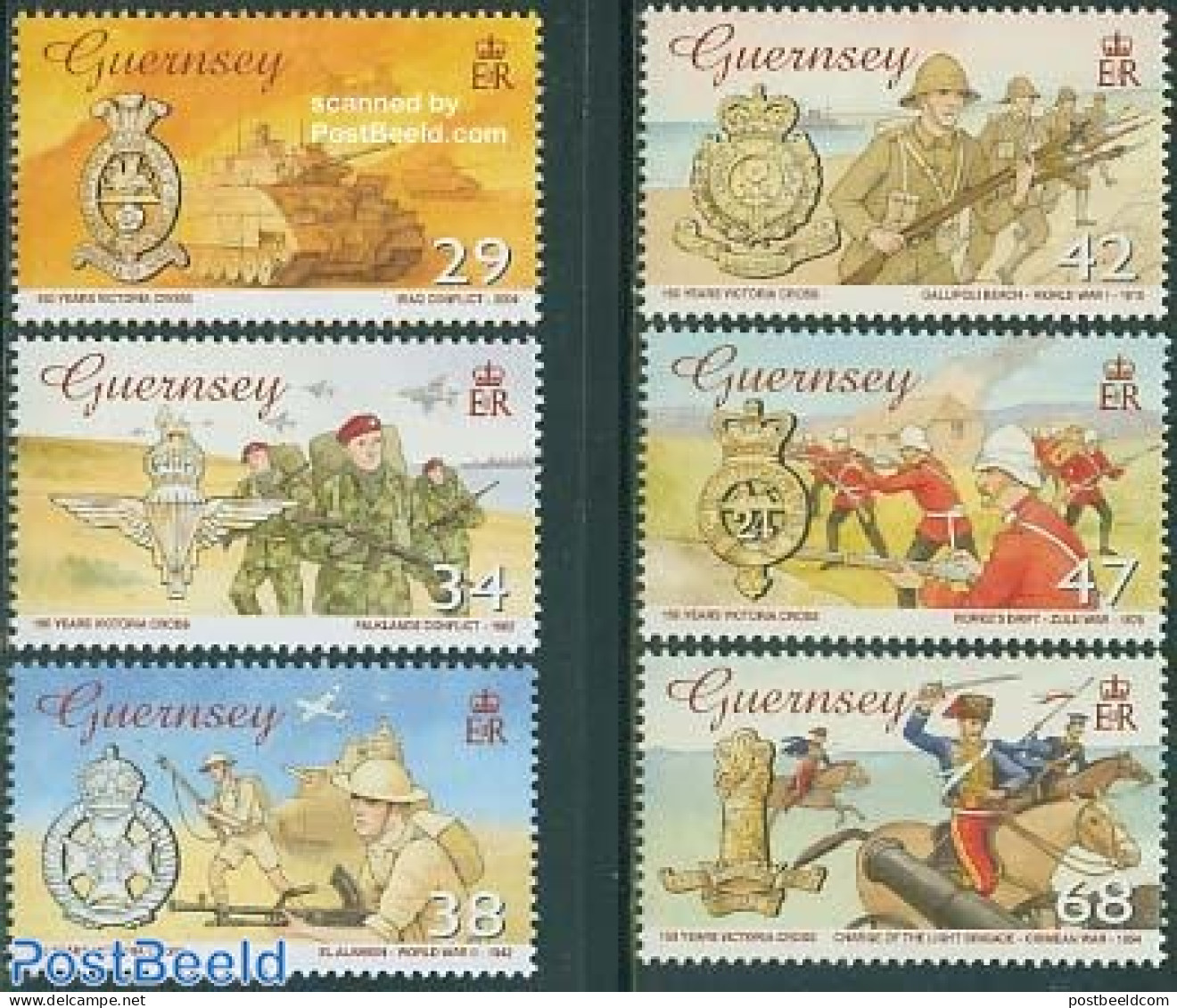 Guernsey 2006 150 Years Victoria Cross 6v, Mint NH, History - Nature - Transport - Various - Decorations - Militarism .. - Militaria