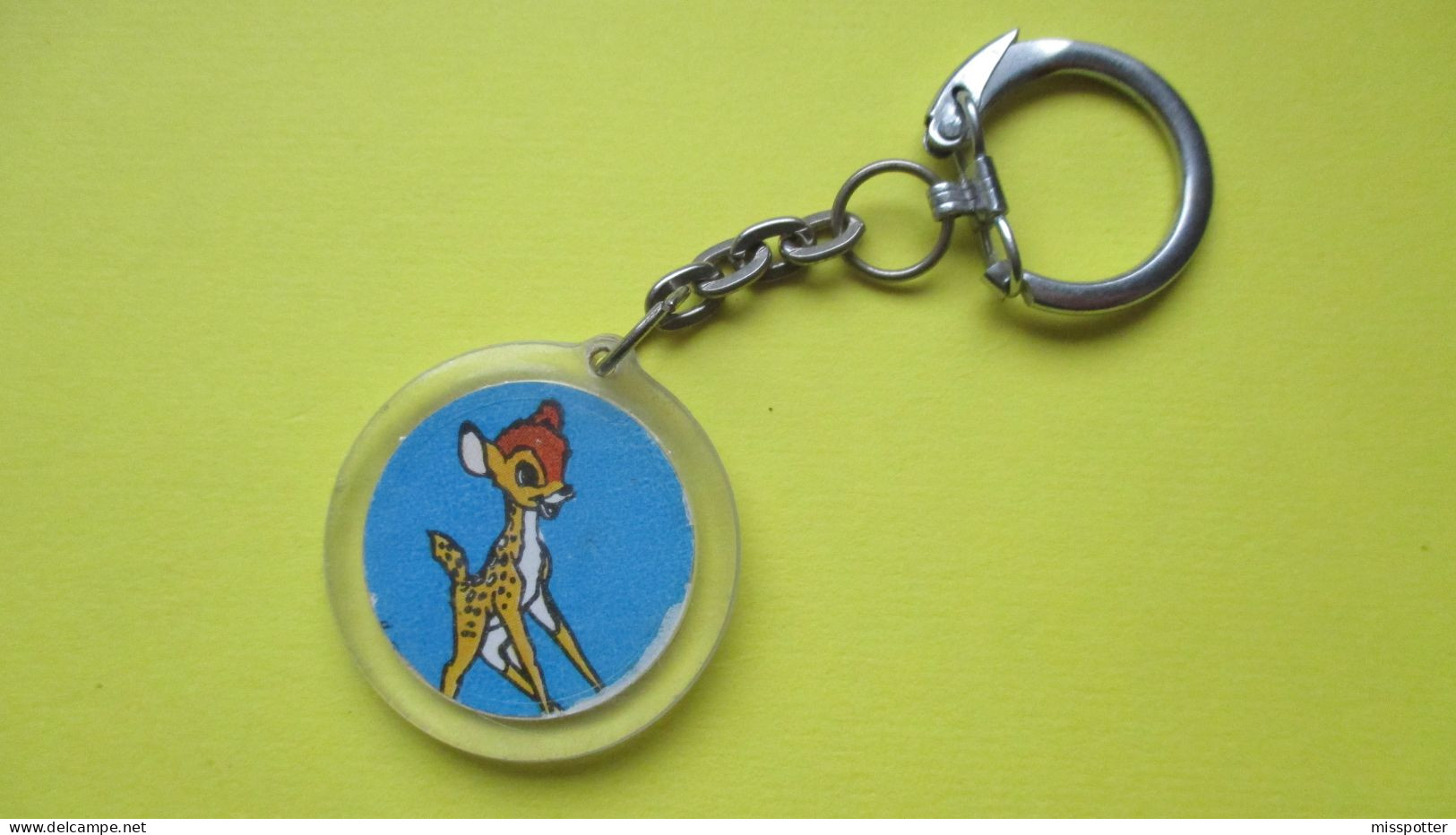 Porte Clé Vintage Bambi Walt Disney Biscottes Paul - Portachiavi