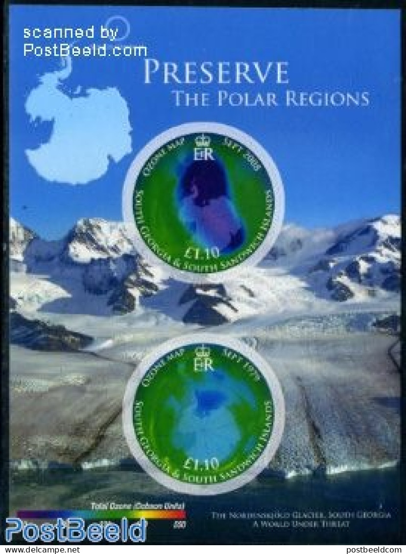 South Georgia / Falklands Dep. 2009 Preserve The Polar Regions S/s S-a, Mint NH, Science - Various - The Arctic & Anta.. - Geographie