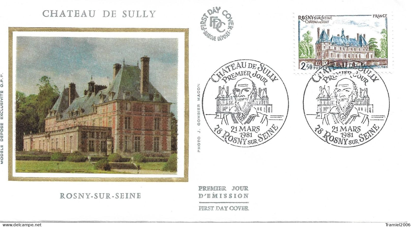 FRANCE 1981 - YT 2135 - Château De Sully - Rosny-sur-Seine - 31.03.1981 - 1980-1989