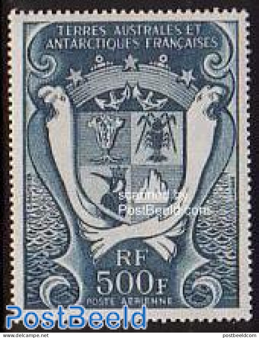 French Antarctic Territory 1969 Coat Of Arms 1v, Mint NH, History - Coat Of Arms - Nuovi