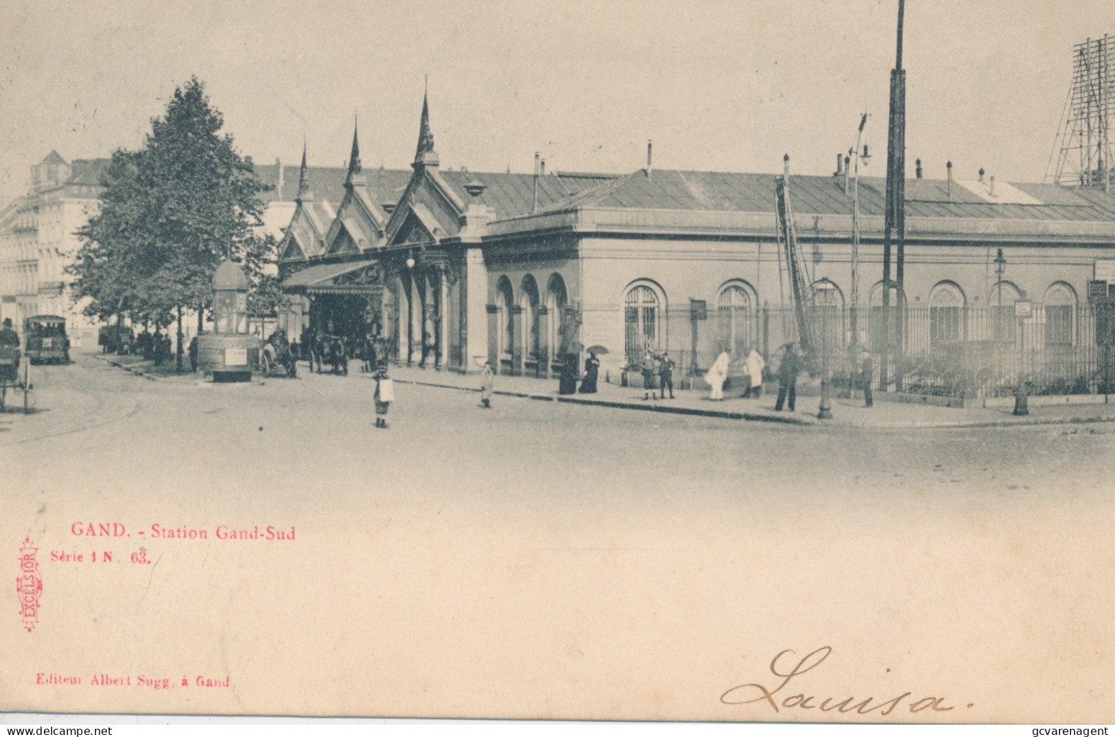 GENT       LA GARE DU SUD     A.SUGG. 1/63     ZIE AFBEELDINGEN - Gent