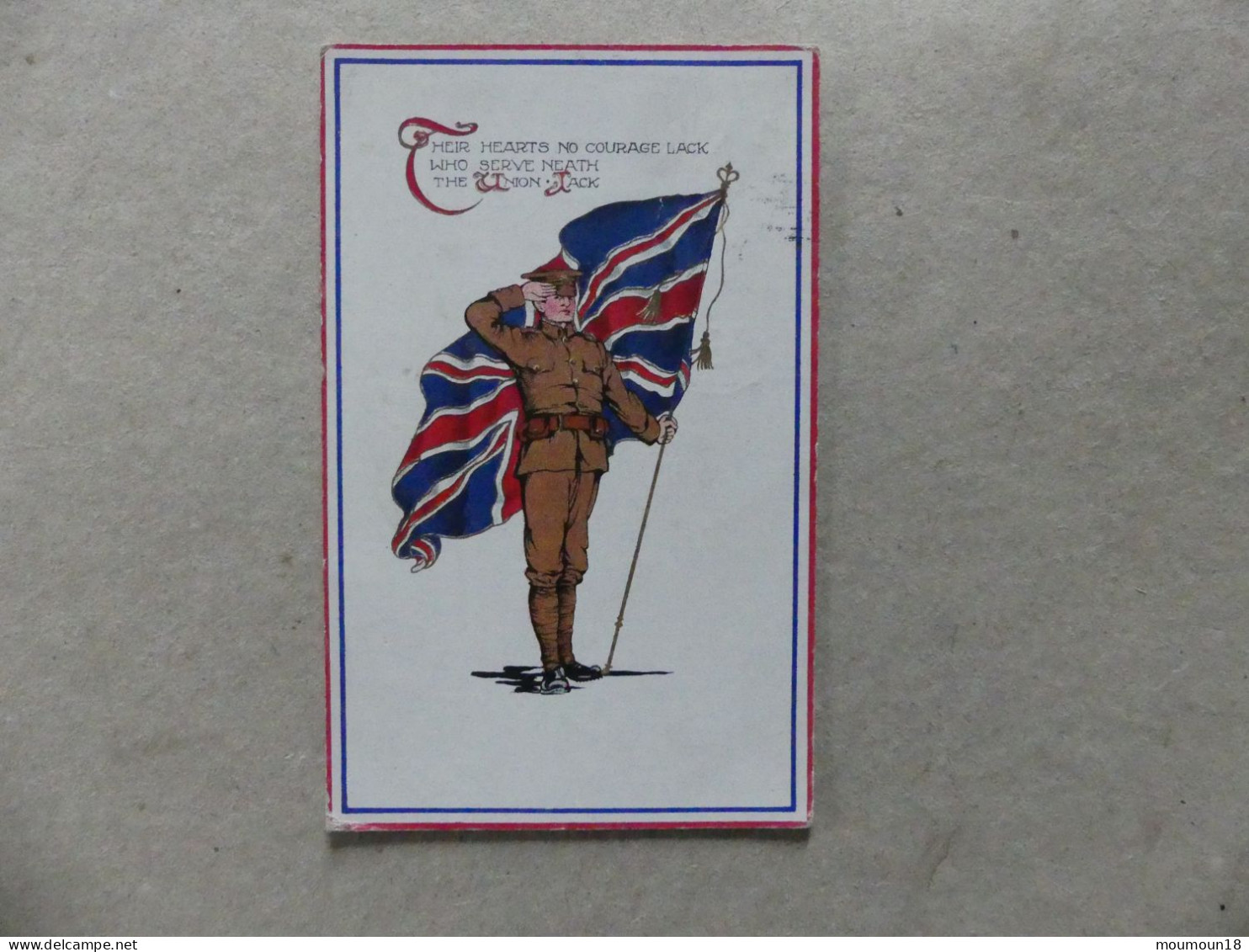 Patriotic Series N° 26 Their Hearts No Courage Lack Who Serve Neath The Union Jack Baird And Son - Patriotiques