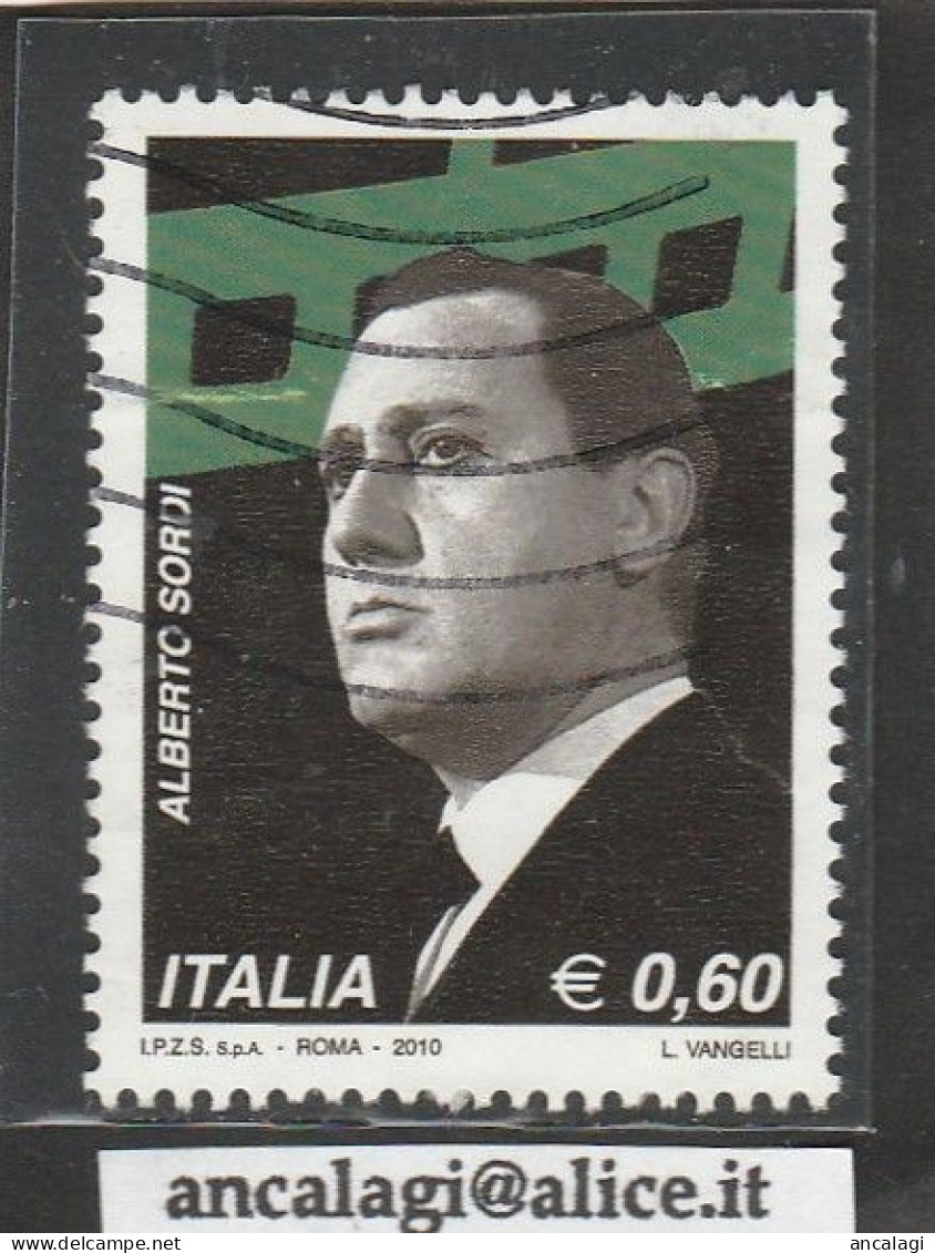 USATI ITALIA 2010 - Ref.1176 "ALBERTO SORDI" 1 Val. - - 2001-10: Afgestempeld