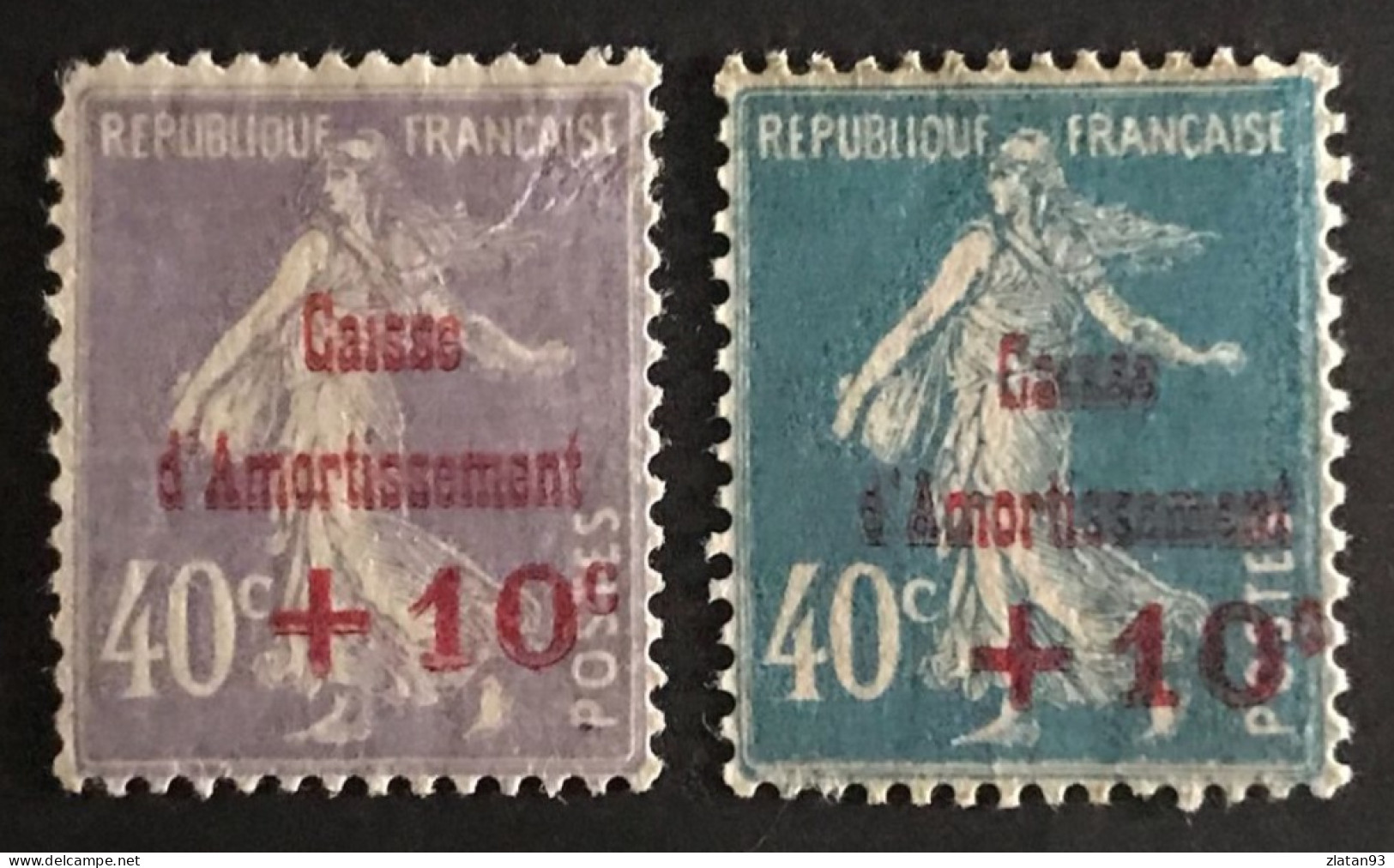 CAISSE D'AMORTISSEMENT YT N°246 & 249 NEUF* - 1927-31 Sinking Fund