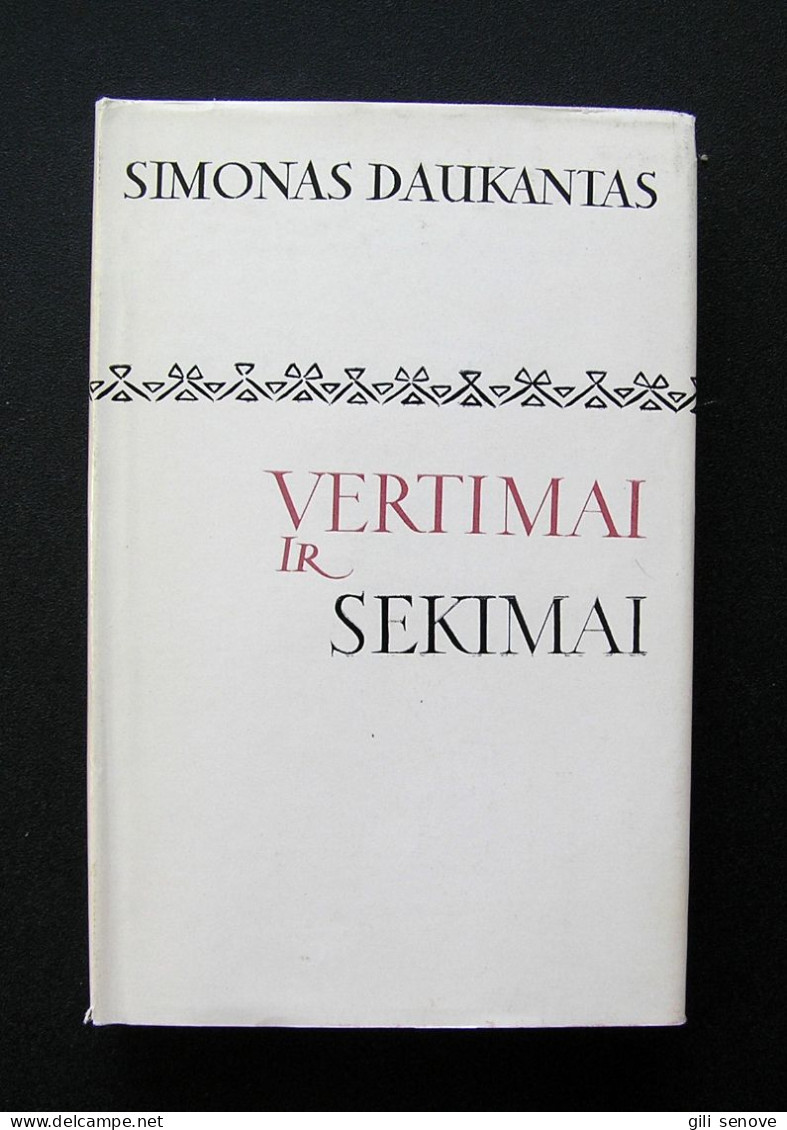 Lithuanian Book / Vertimai Ir Sekimai By Daukantas 1984 - Kultur