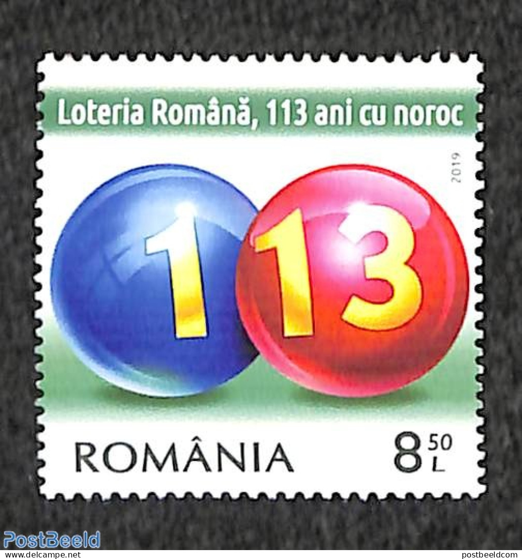 Romania 2019 Lottery 1v, Mint NH - Unused Stamps