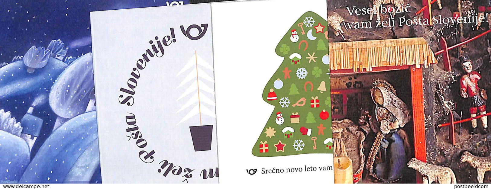 Slovenia 2019 Christmas 4 Booklets, Mint NH, Religion - Christmas - Navidad