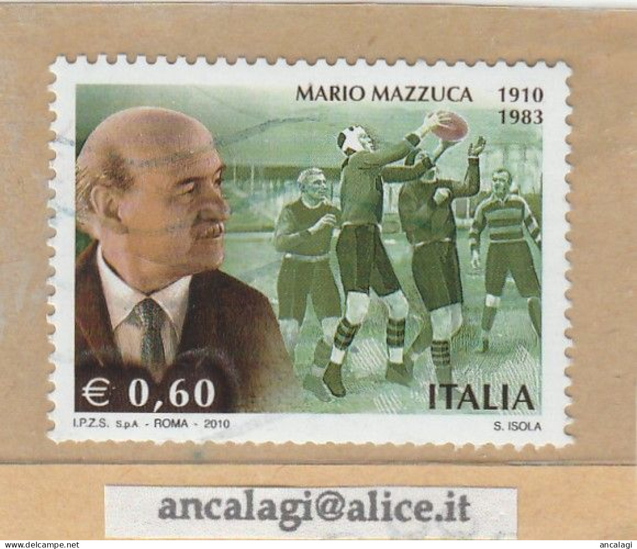 USATI ITALIA 2010 - Ref.1177A "MARIO MAZZUCA" 1 Val. - - 2001-10: Used