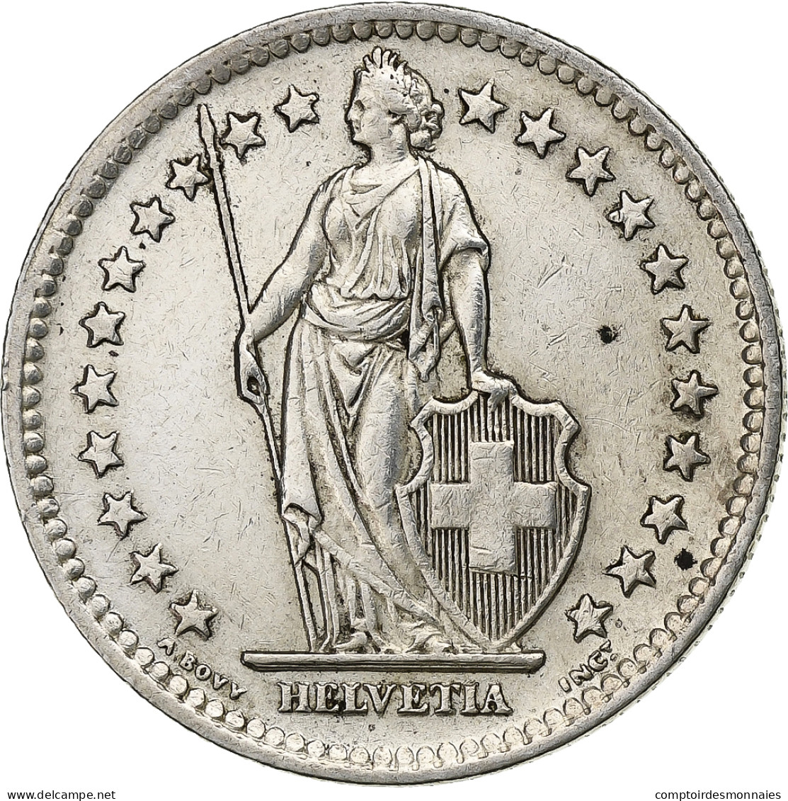 Suisse, 2 Francs, 1946, Bern, Argent, TTB, KM:21 - Autres & Non Classés